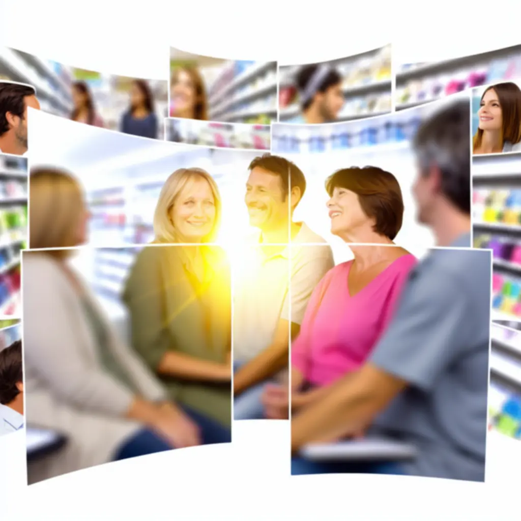 Elégedett vásárlók visszajelzéseit bemutató illusztráció