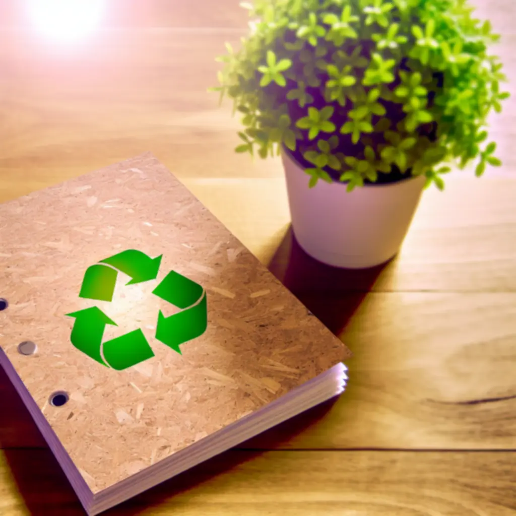 Környezetbarát, újrahasznosított anyagból készült mappa