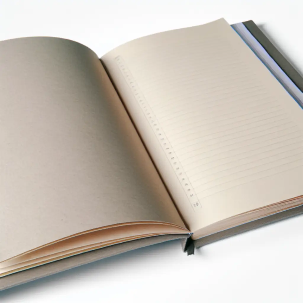 Részletesen fotózott prémium jegyzetfüzet közelről