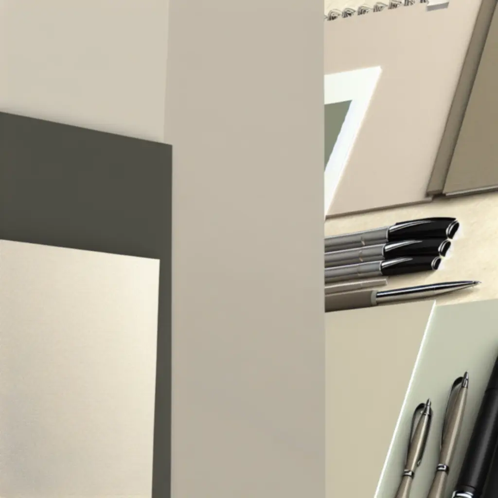 Prémium papír-írószer termékek részletgazdag fotója